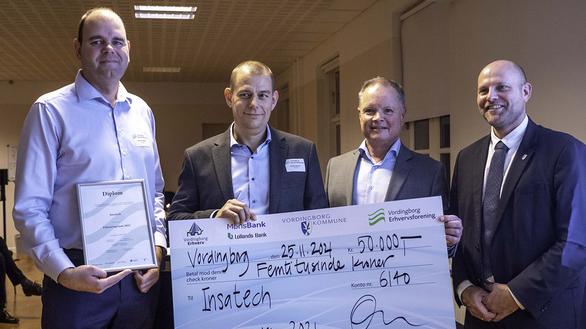 Insatech vinder af Erhvervspris 2021