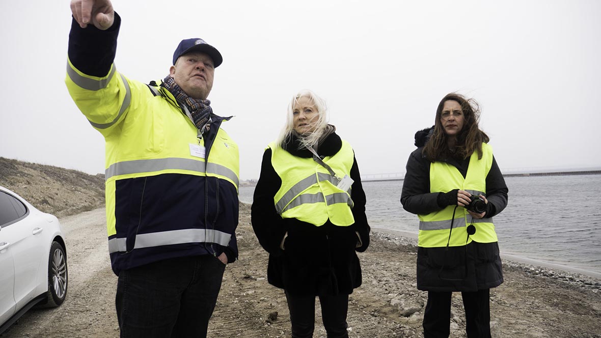 Management from Arcadia eFuels inspecting Vordingborg Harbour