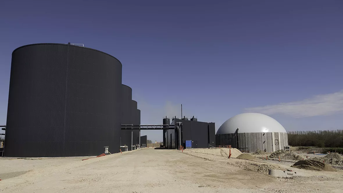 Nature Energys anlæg producerer grøn biogas i Køng.
