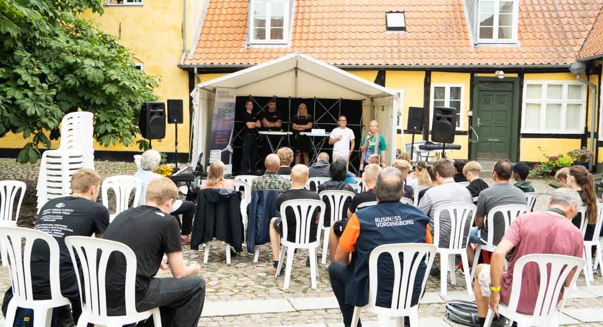 En debat, som Business Vordingborg arrangerede på Folkemøde Møn 2022