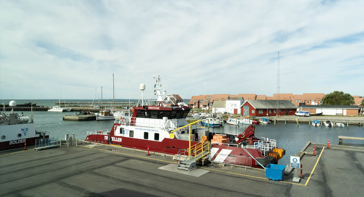 CTV-skib i Klintholm Havn