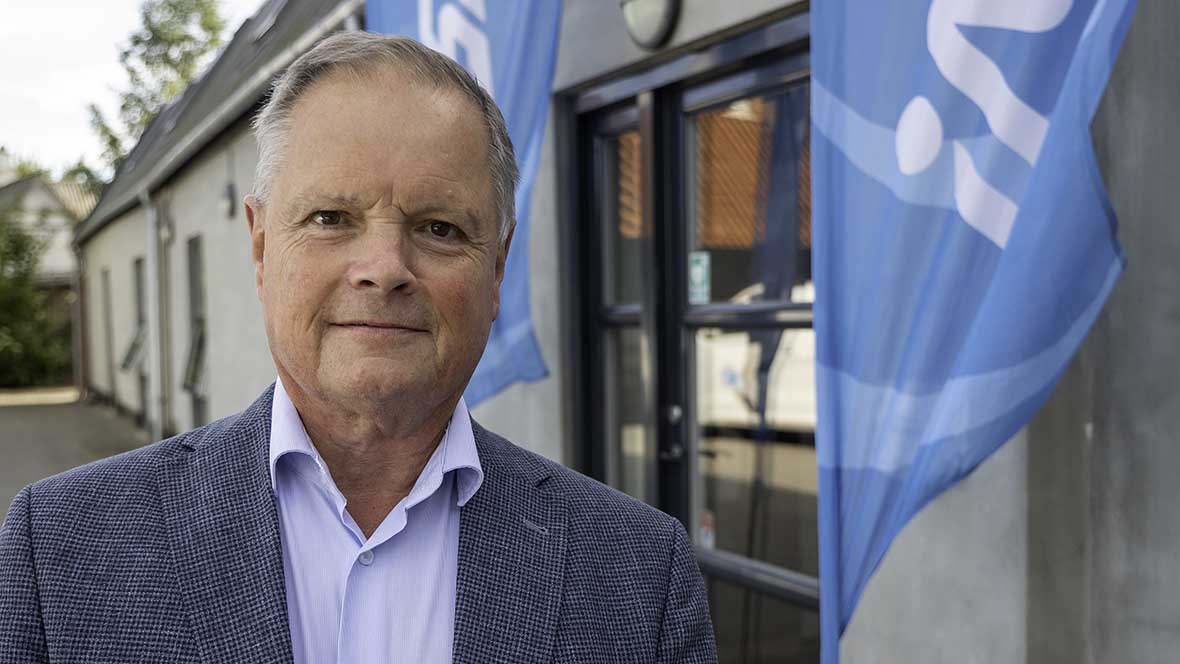 Bestyrelsesformand for Vordingborg Erhvervsforening Jacob Møller glæder sig over fremgang i kommunens erhvervsvenlighed.