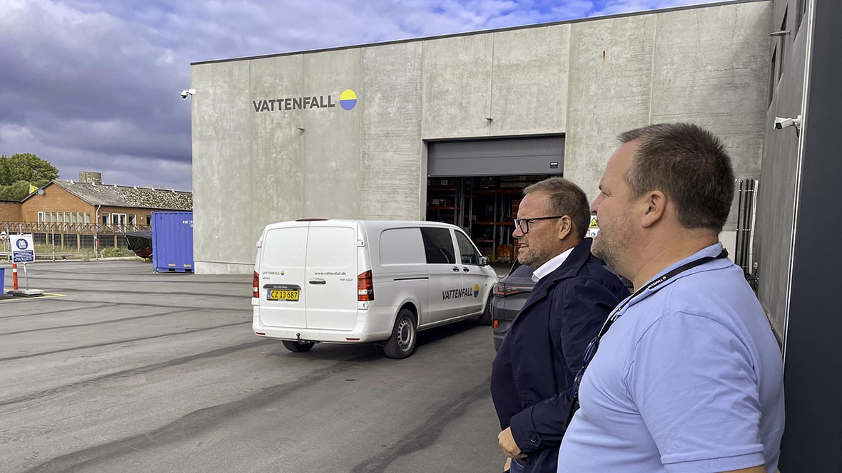 Klimaordfører Rene Christensen besøger Klintholm Havn