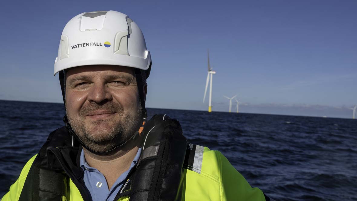 Morten Skouboe er operations manager hos Vattenfall på Klintholm Havn