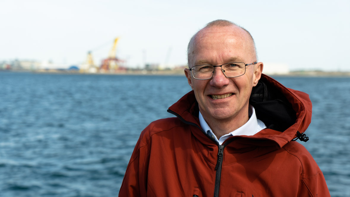 Martin Nielsen, plantmanager for Arcadia eFuels Vordingborg taler om Vordingborg Havns nye multipier